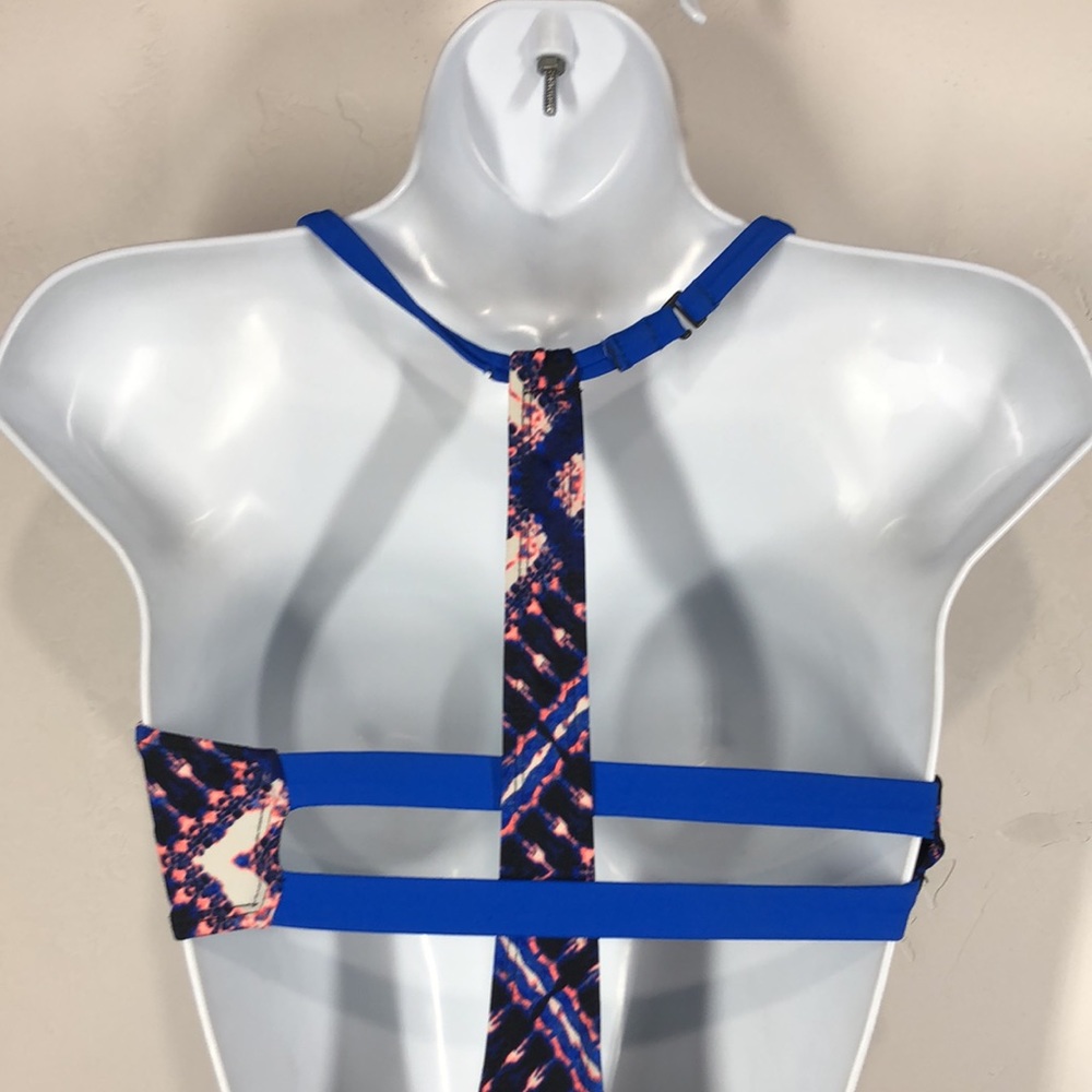 Hurley blue and pink side cutout one piece swimsuit size xs - Picture 6 of 12